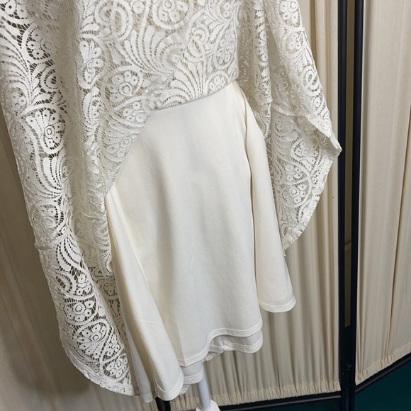 🎉HP🎉GORGEOUS DELICATE LACE DRESS- CREAM WHITE XS - Picture 5 of 10
